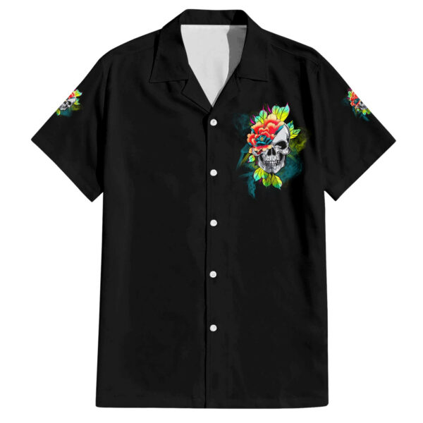 Warning This Tattooed Girl Flower Hawaiian Shirt 2.jpg