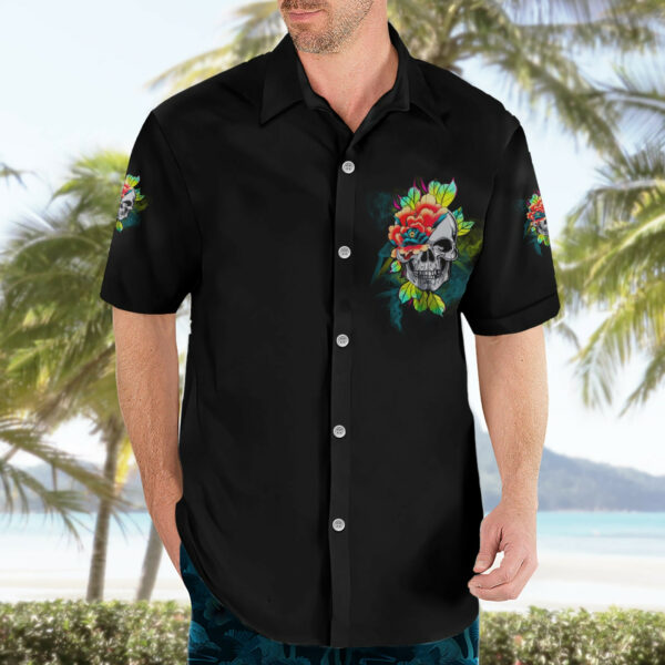 Warning This Tattooed Girl Flower Hawaiian Shirt 3.jpg
