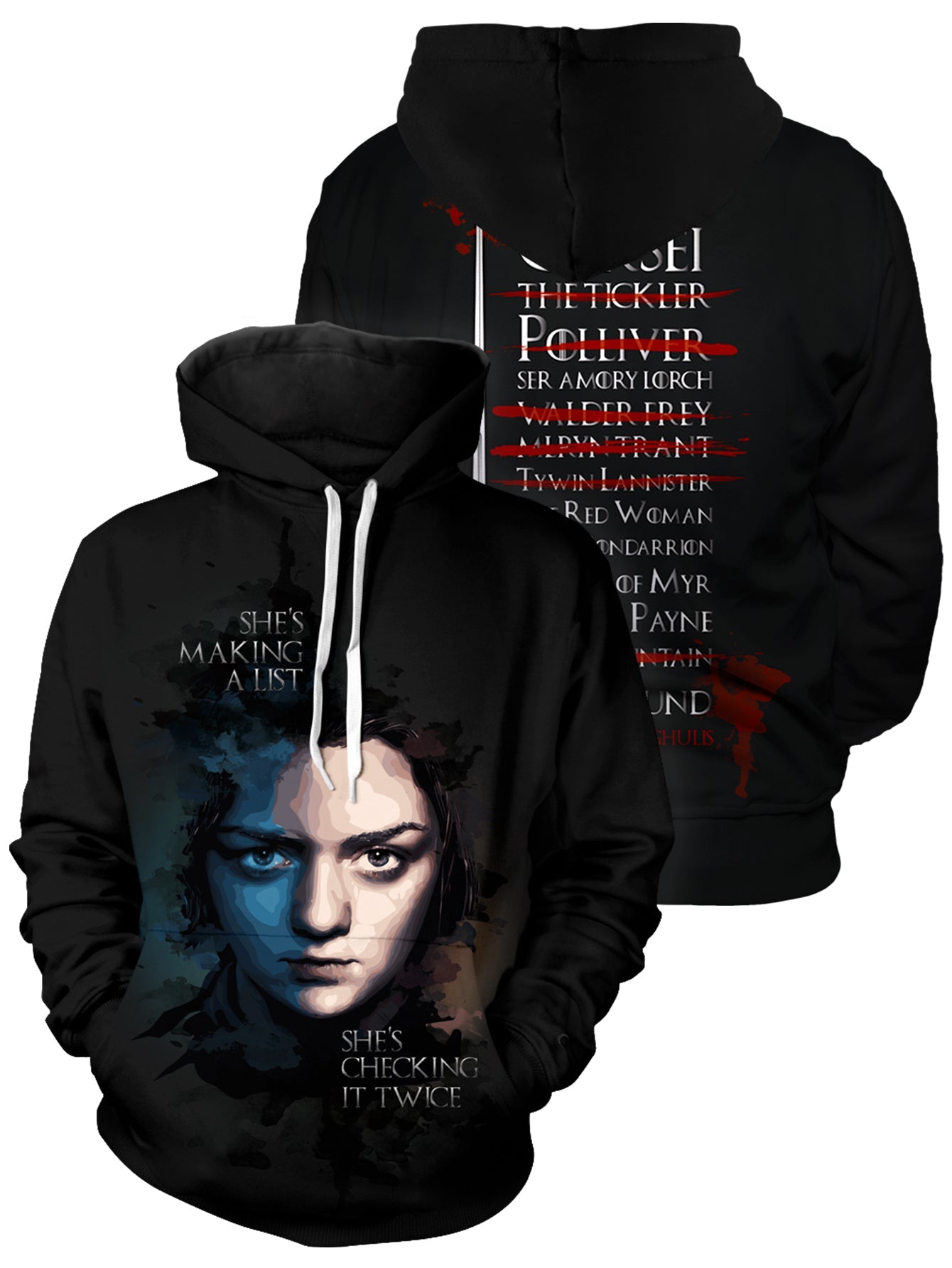 Aryas Kill List Unisex Pullover Hoodie 1
