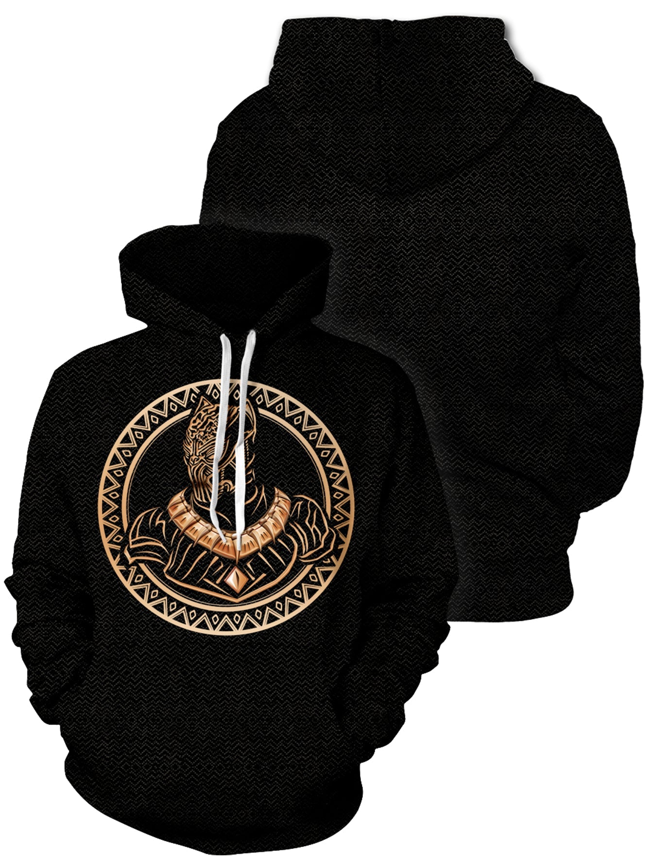 Black Panther Tribal Unisex Pullover Hoodie 1