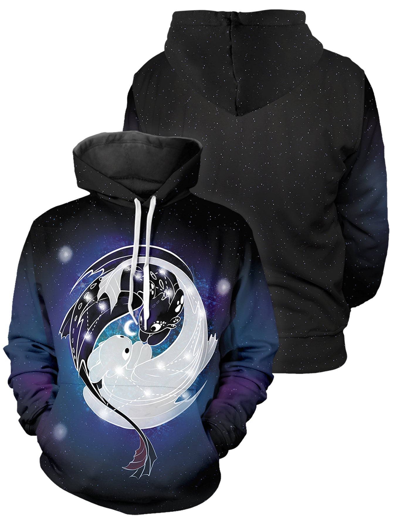 Constellation Dragons Unisex Pullover Hoodie 1