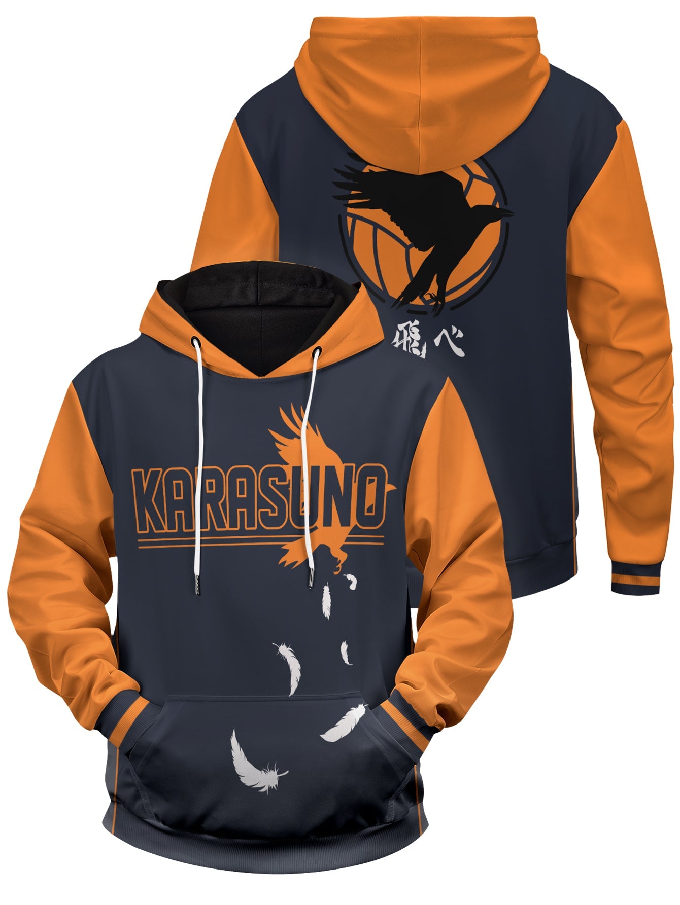 Crows Wings Unisex Pullover Hoodie 1