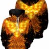 Dark Phoenix Flame Unisex Pullover Hoodie 1