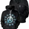 Earths Mightiest Heroes Unisex Pullover Hoodie 1
