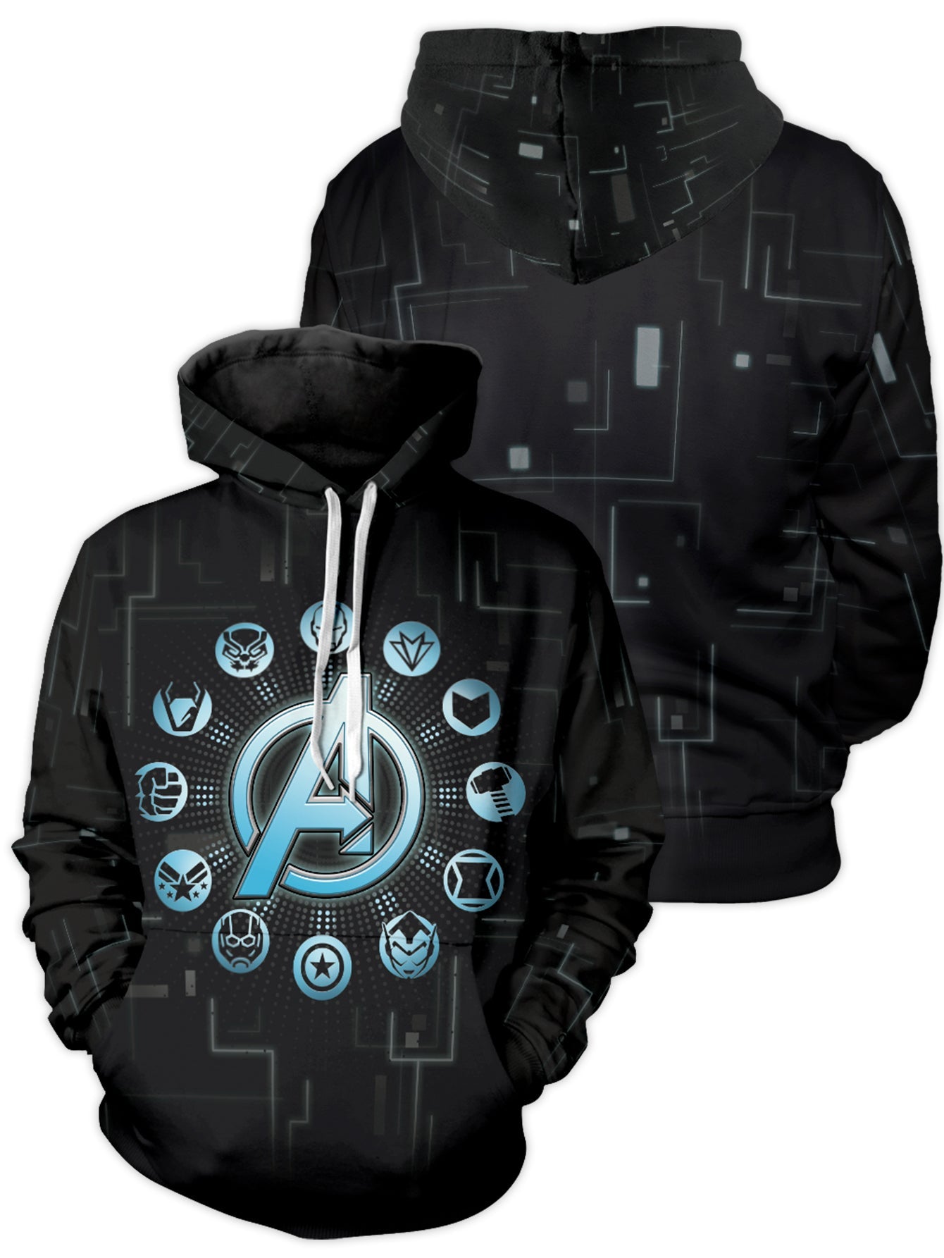 Earths Mightiest Heroes Unisex Pullover Hoodie 1