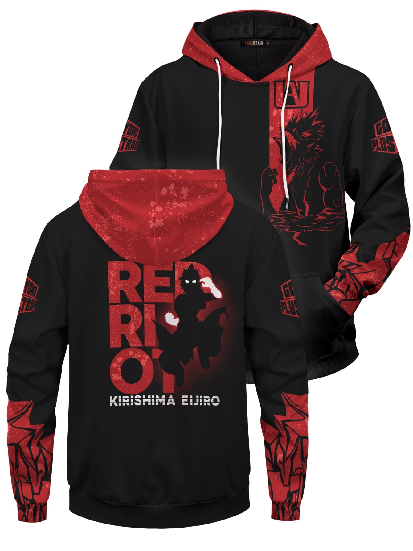 Eijiro Kirishima Unisex Pullover Hoodie 1