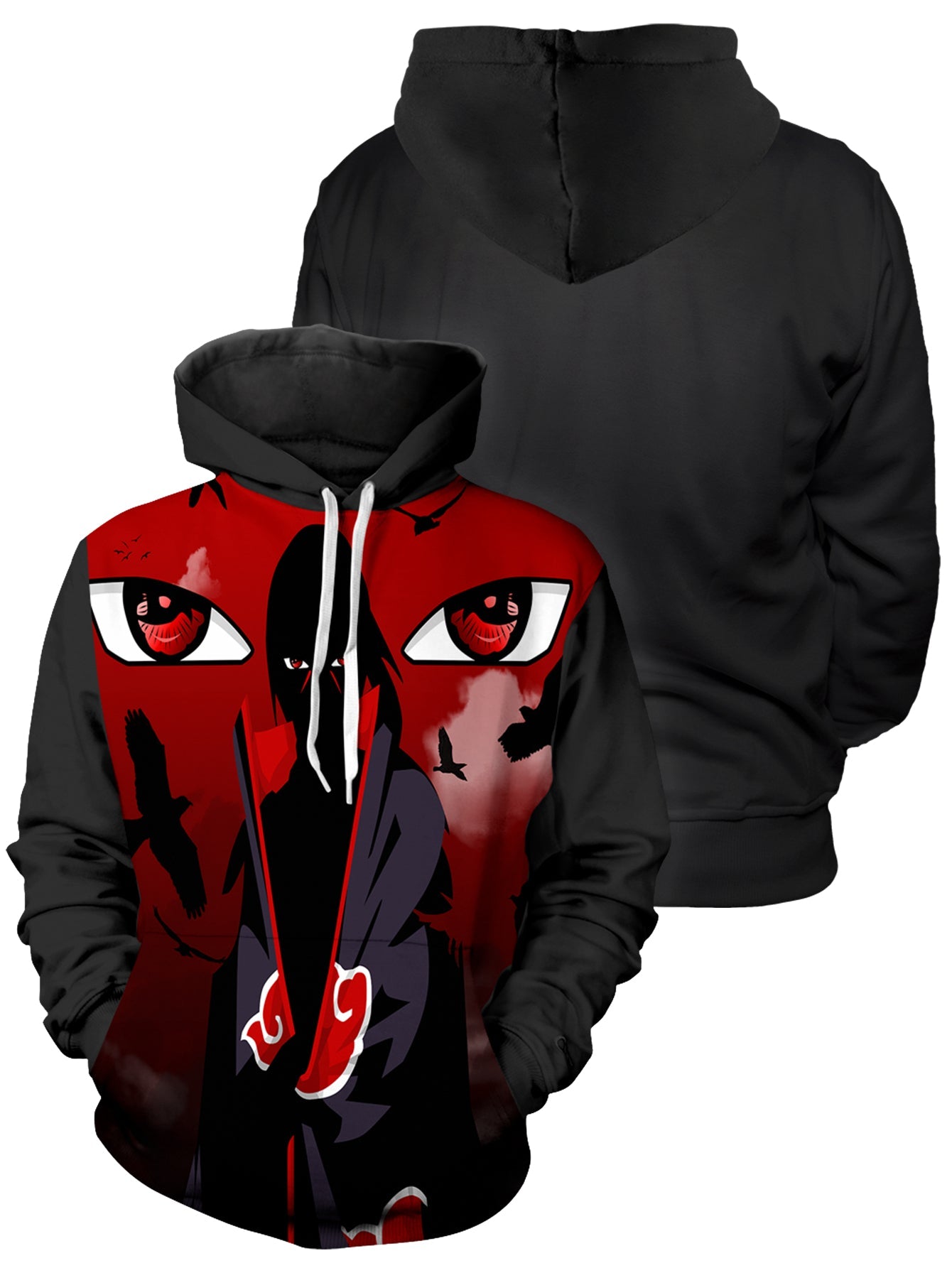 Eyes of Power Sharingan Unisex Pullover Hoodie 1