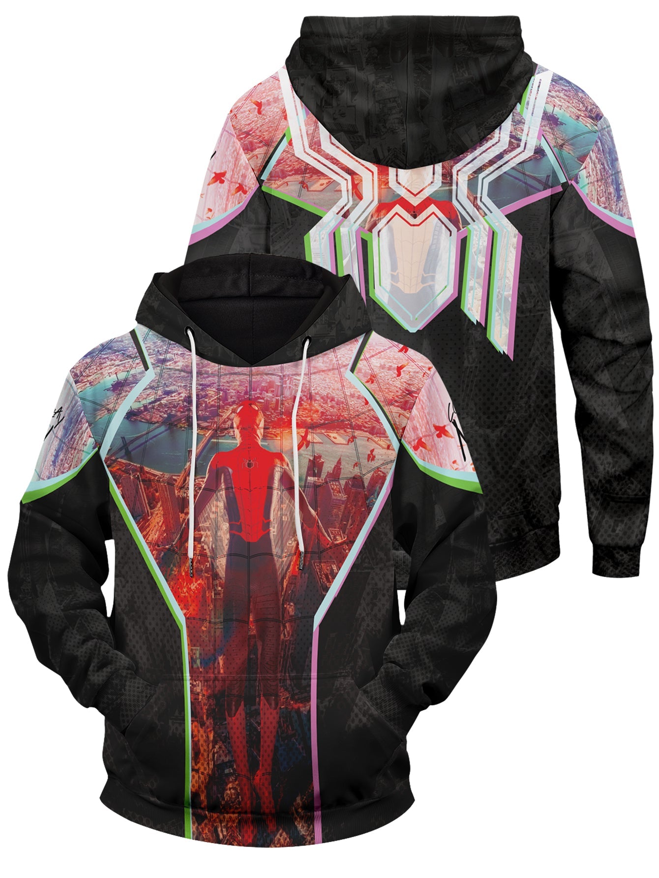 Friendly Neighborhood Hero Signed Unisex Pullover Hoodie 1