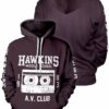 Hawkins High School Unisex Pullover Hoodie 1