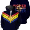 Higher Further Faster Unisex Pullover Hoodie 1
