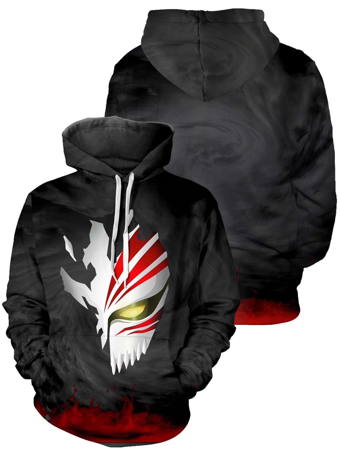 Hollow Mask Unisex Pullover Hoodie 1