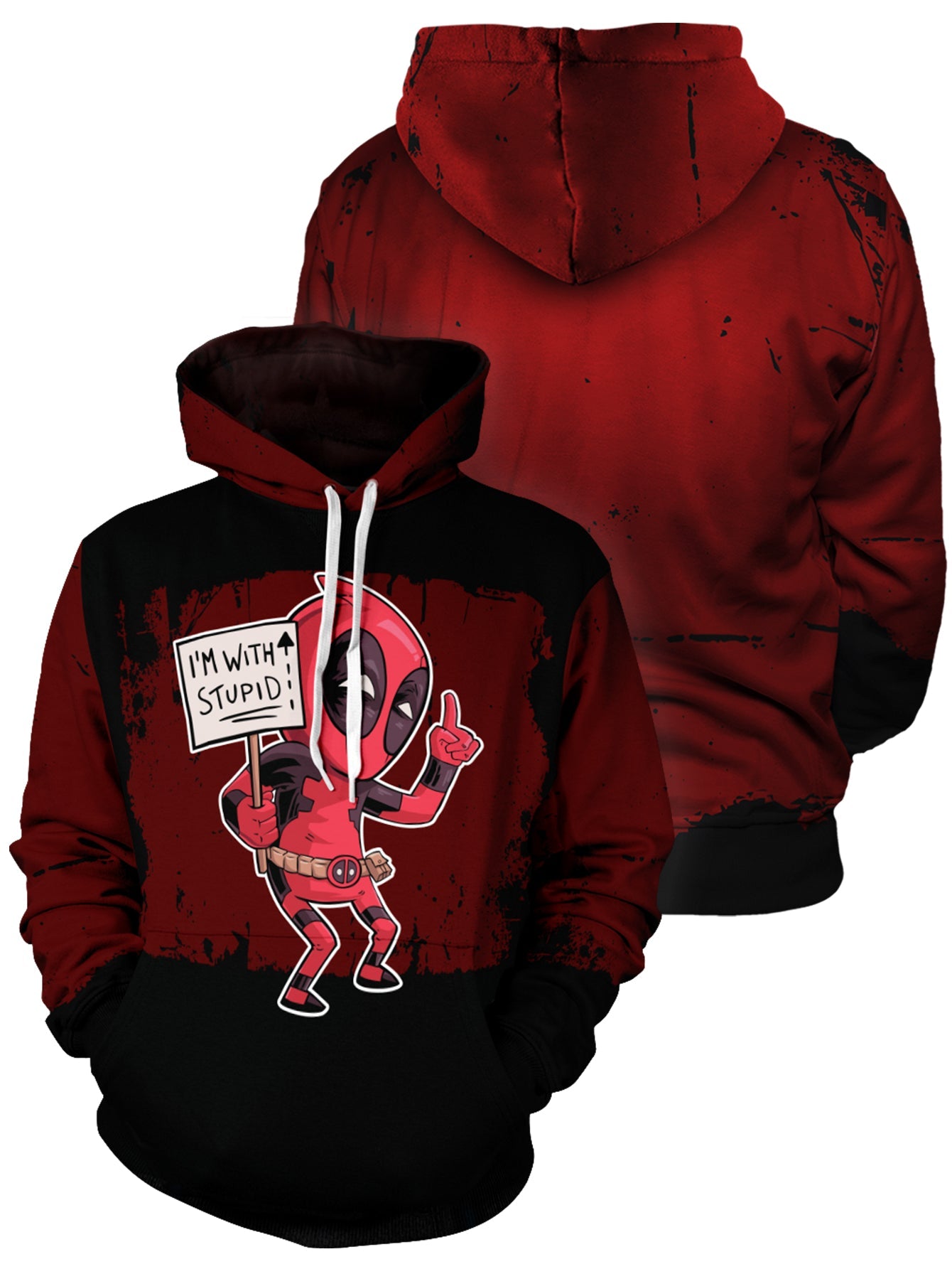 Im With Deadpool Unisex Pullover Hoodie 1