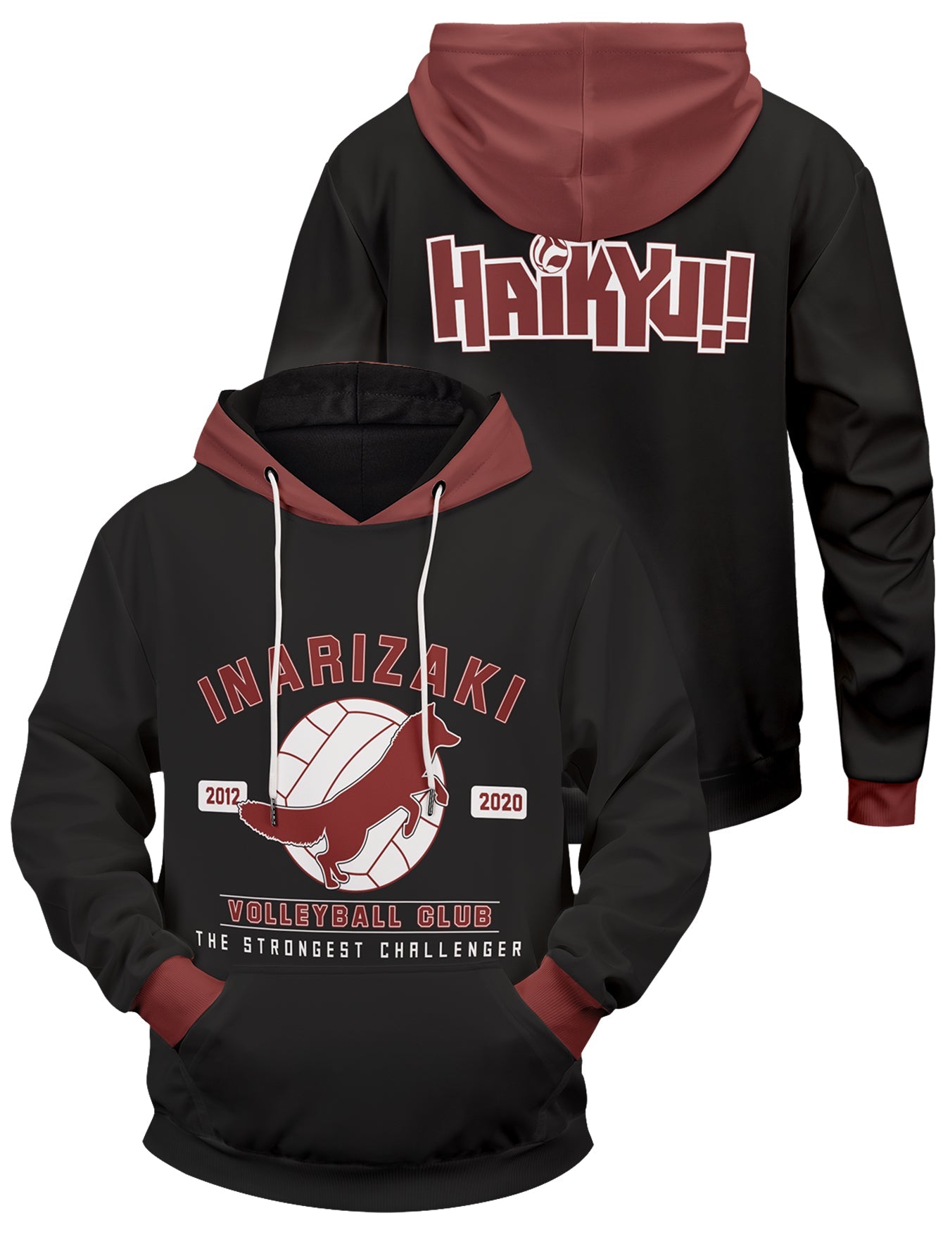 Inarizaki The Strongest Challenger Unisex Pullover Hoodie 1