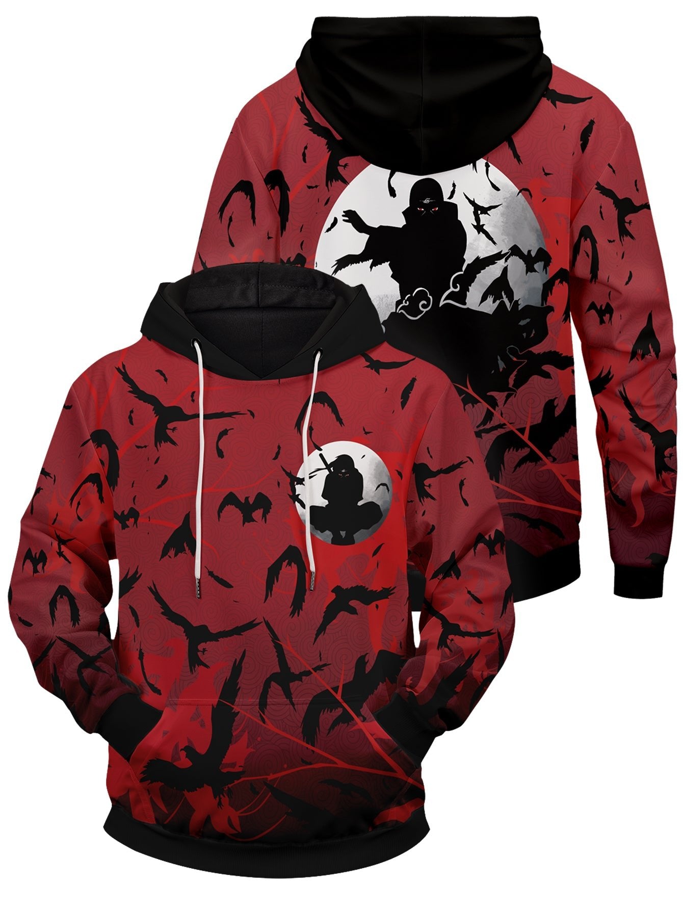 Itachi Crow Unisex Pullover Hoodie 1