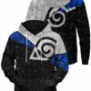 Konoha Shuriken Kunai Unisex Pullover Hoodie 1