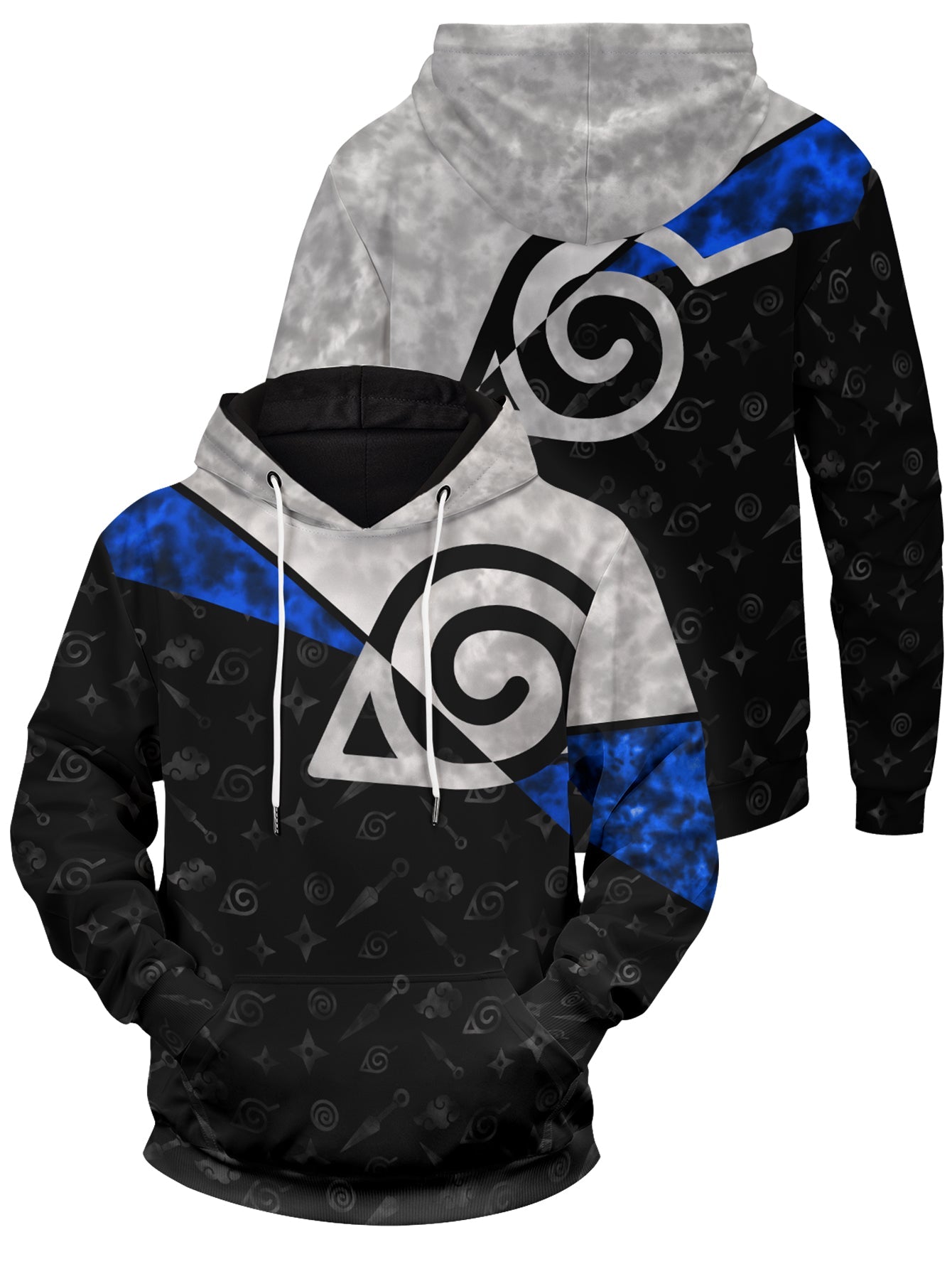 Konoha Shuriken Kunai Unisex Pullover Hoodie 1