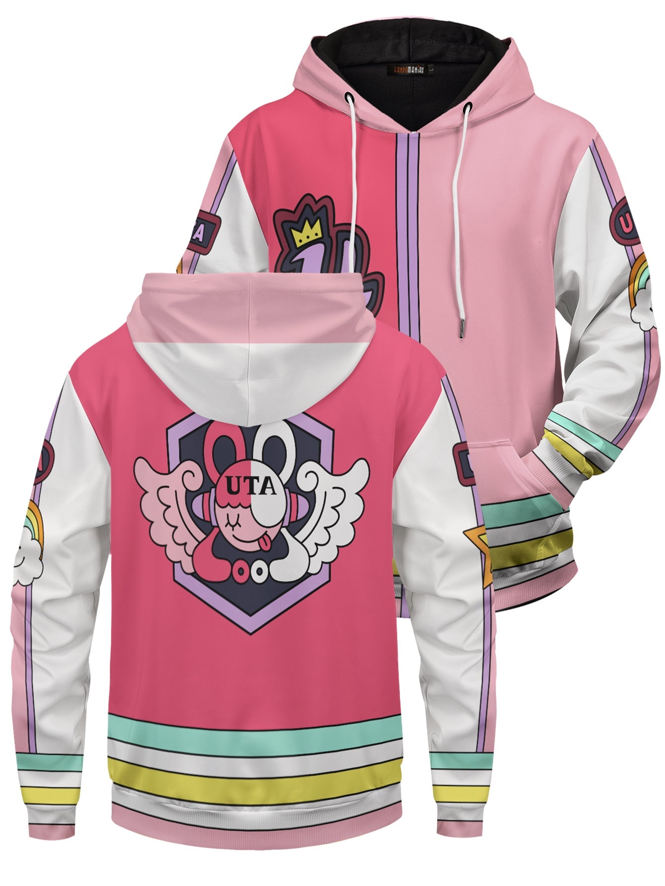 OP Red Pink Diva Unisex Pullover Hoodie 1