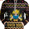 Over 9000 Christmas Unisex Pullover Hoodie 2