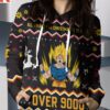 Over 9000 Christmas Unisex Pullover Hoodie 3