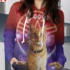 Goose the Cat Unisex Pullover Hoodie 3