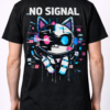 No Signal Cyber Cat T Shirt 3