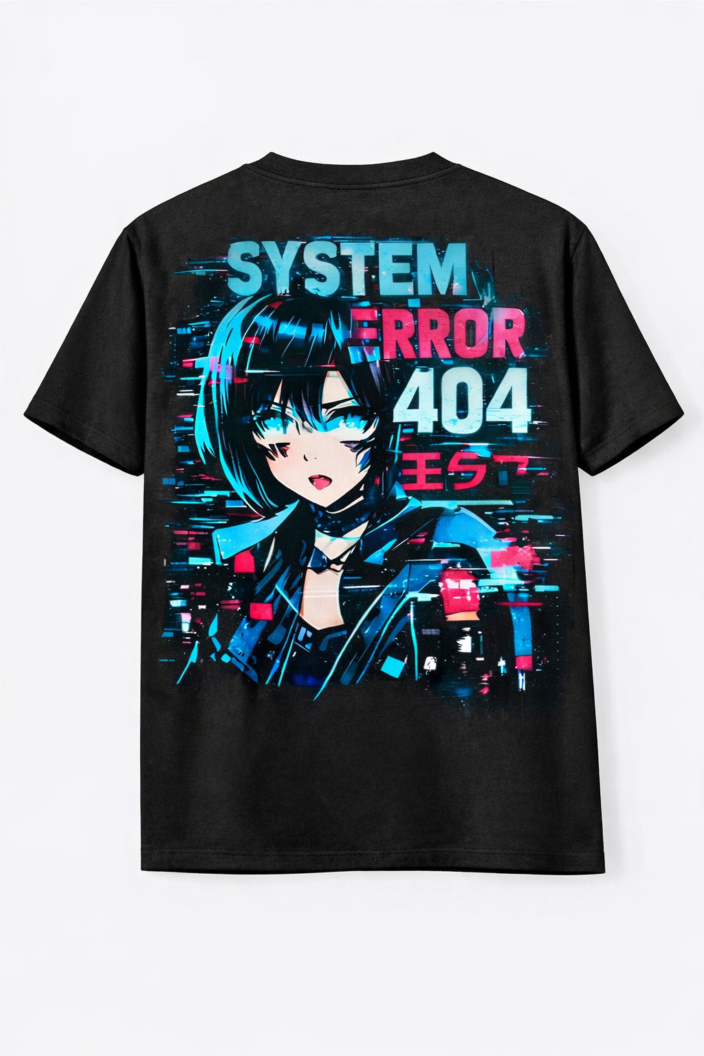 System Error 404 Anime T Shirt 1