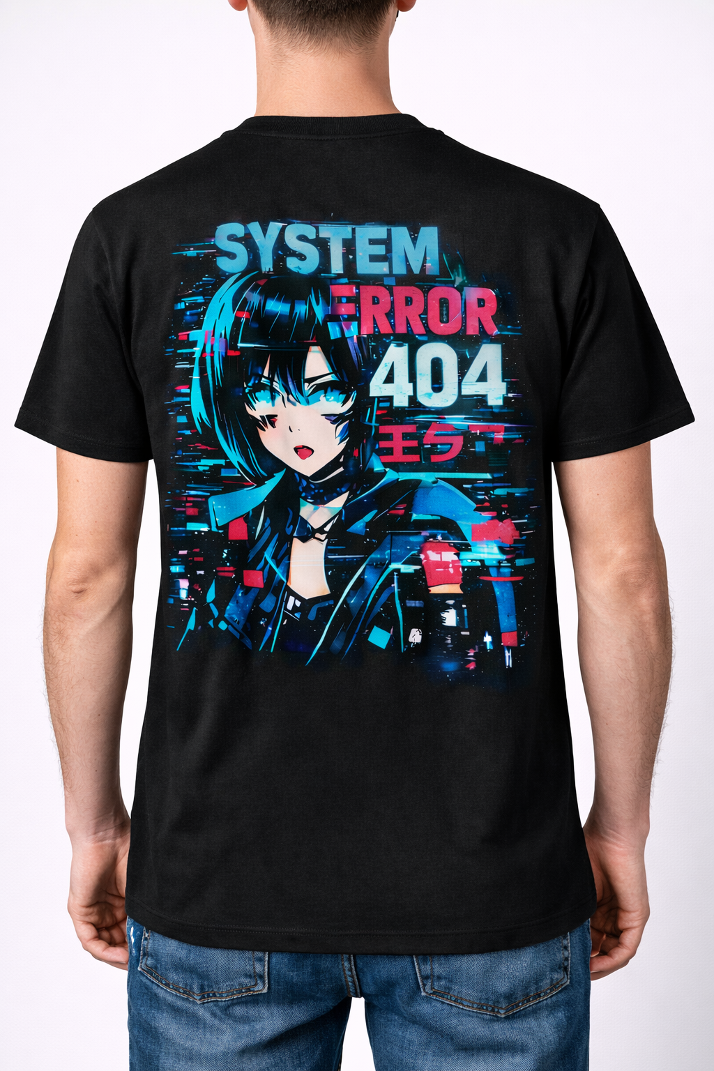 System Error 404 Anime T Shirt 3