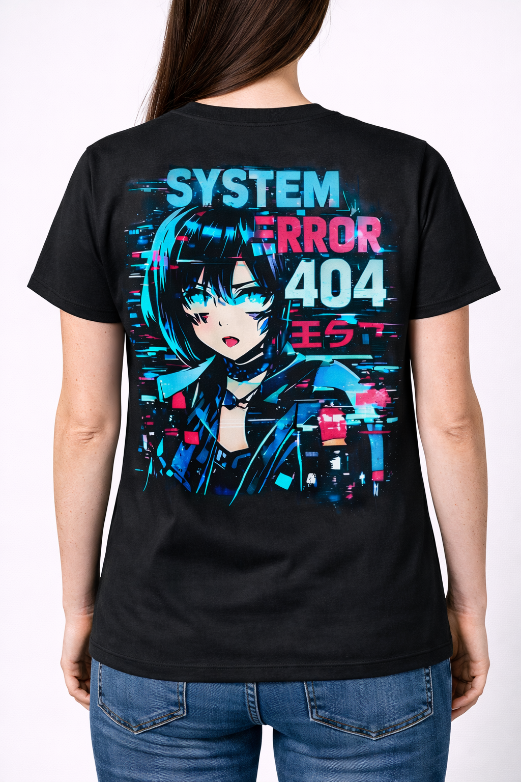 System Error 404 Anime T Shirt 4